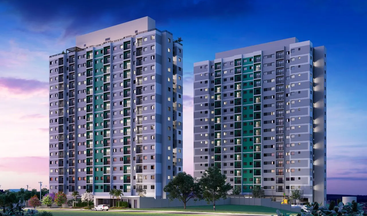 Fachada do Auge Panamby — empreendimento residencial no Panamby, São Paulo